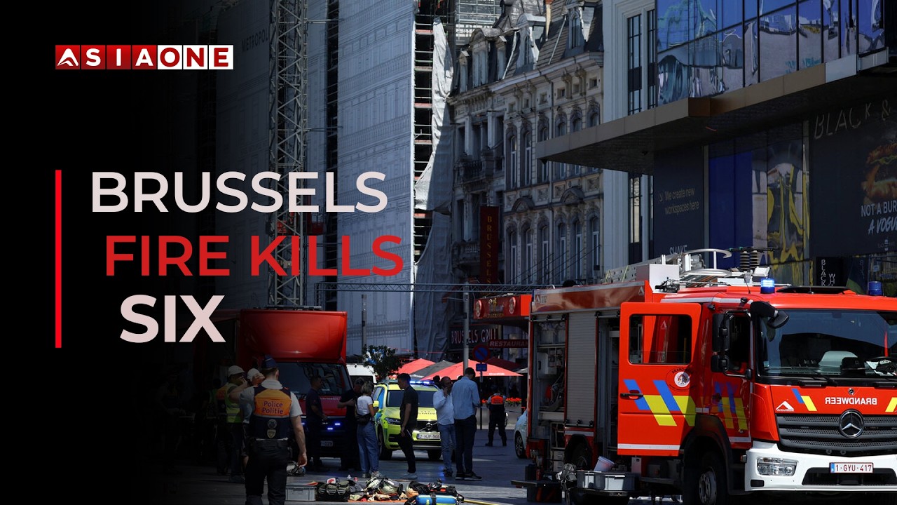 Six De@d After Construction Site Fire in Central Brussels | Asia One News