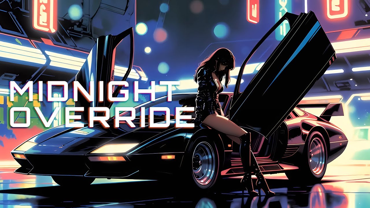 MIDNIGHT OVERRIDE: Микс Synthwave Киберпанк 80-х | Ночной Кодинг и Гонка на Высокой Скорости