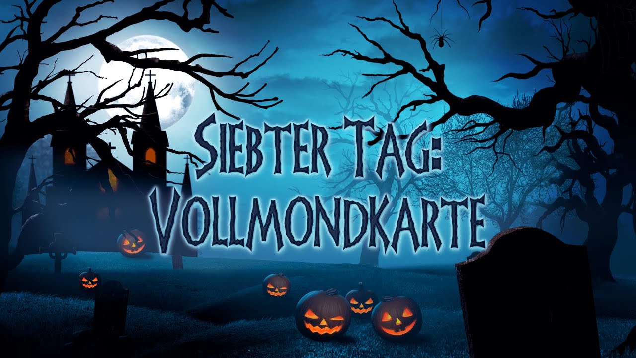 Acht Tage Halloween - Tag 7 - Vollmondkarte