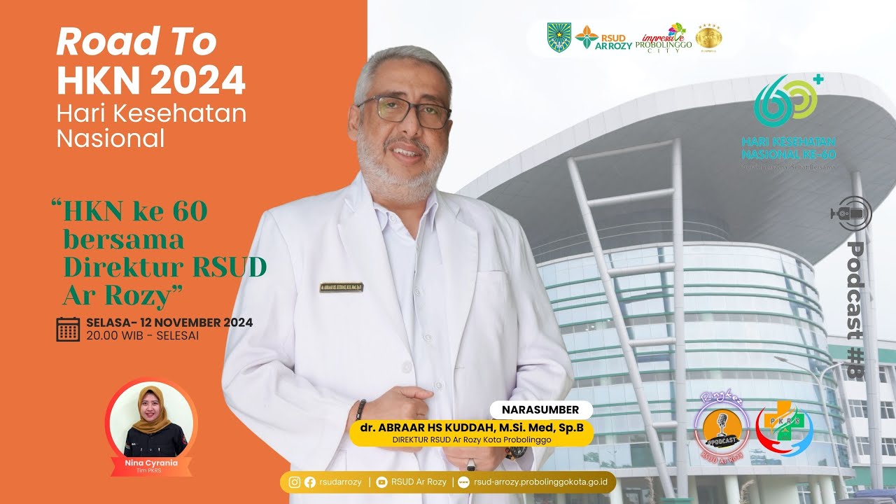 HKN ke 60 bersama Direktur RSUD Ar Rozy Kota Probolinggo
