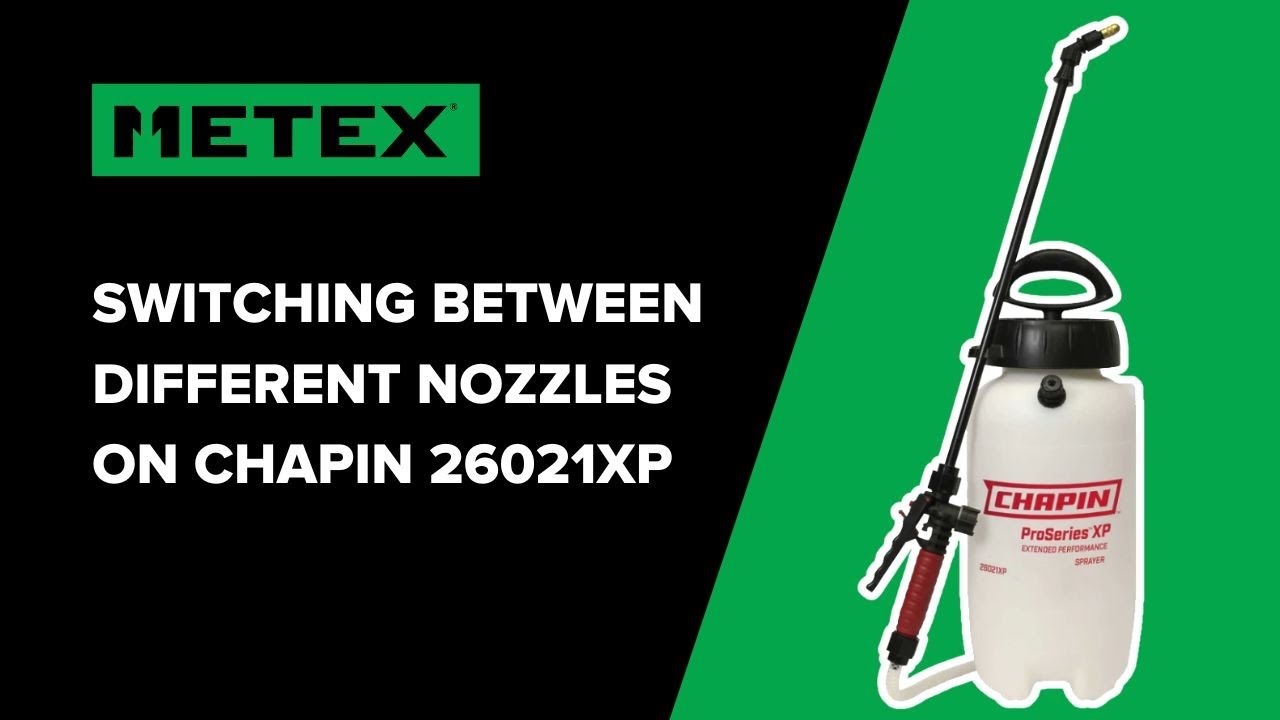 How To Change Nozzles On Chapin 26021XP