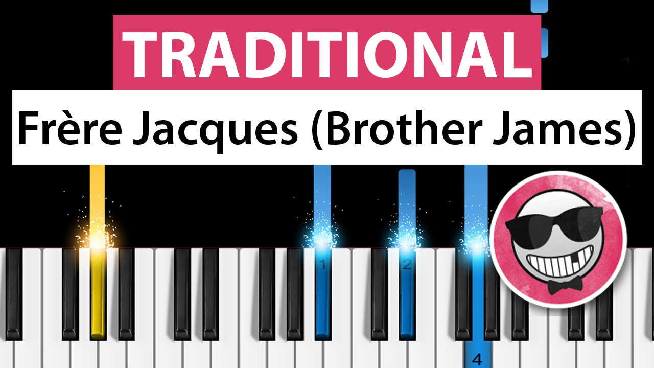 Frère Jacques (Brother John) - Piano Tutorial - How to Play - Are you sleeping?