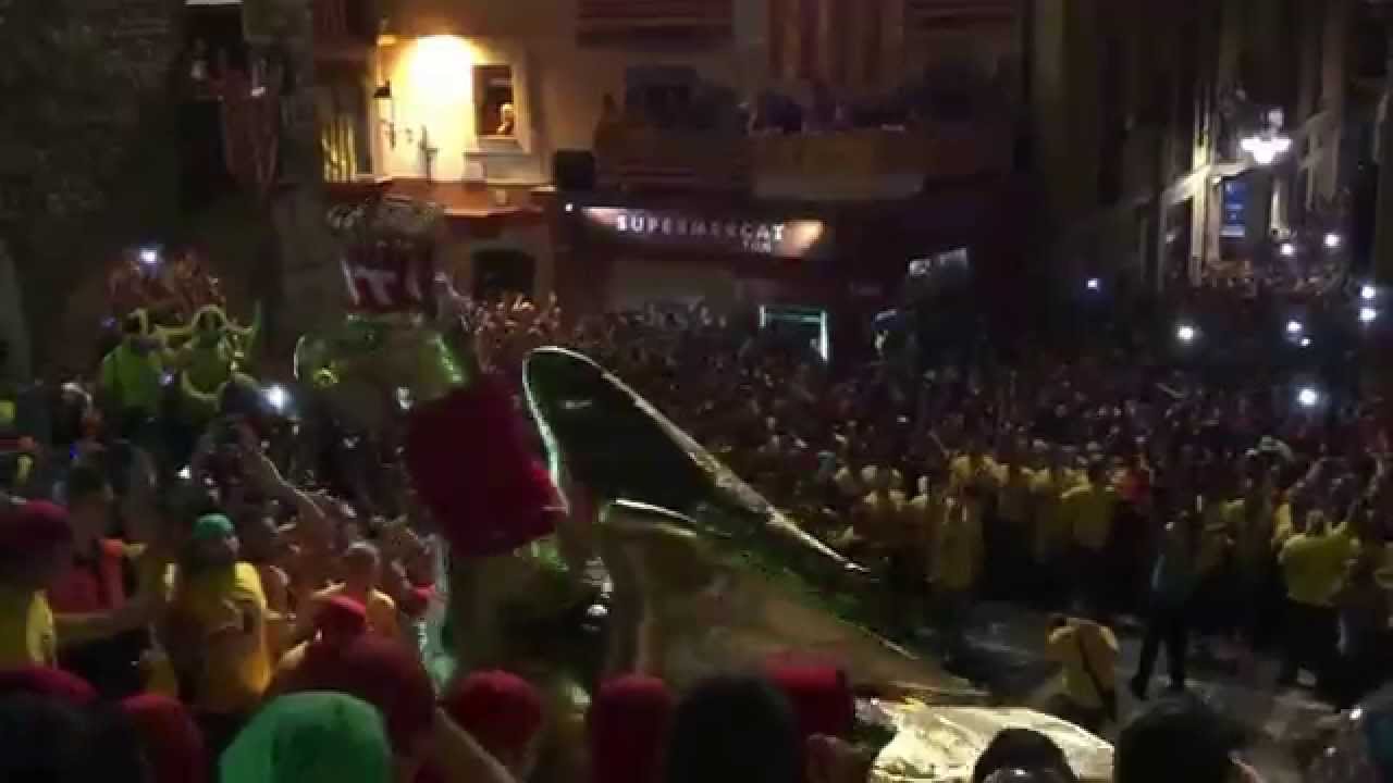 Baixada de l'aguila de Tarragona Santa Tecla 2015