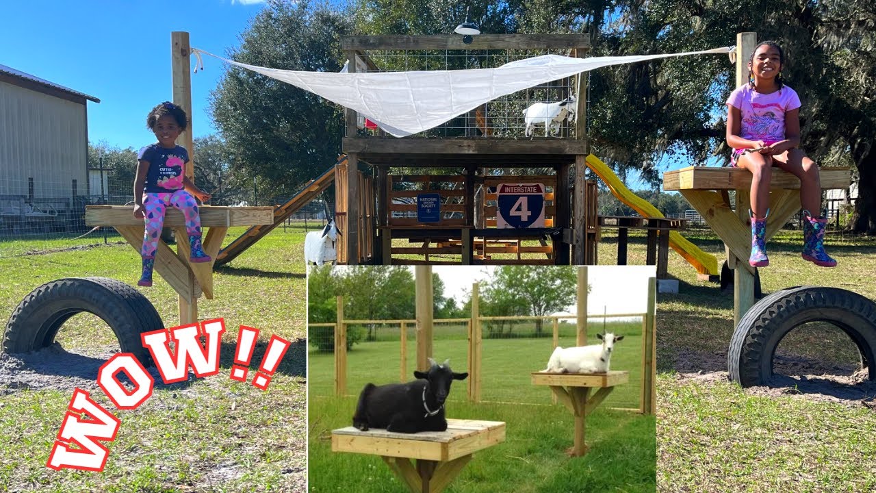 We Built What For The Goats?!?! | Goat Playground Addition