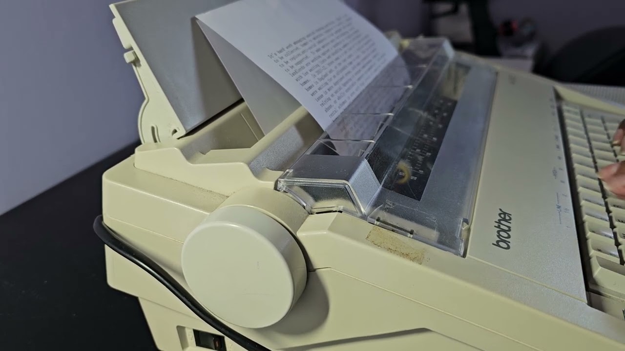 ASMR Brother AX-210 electric typewriter