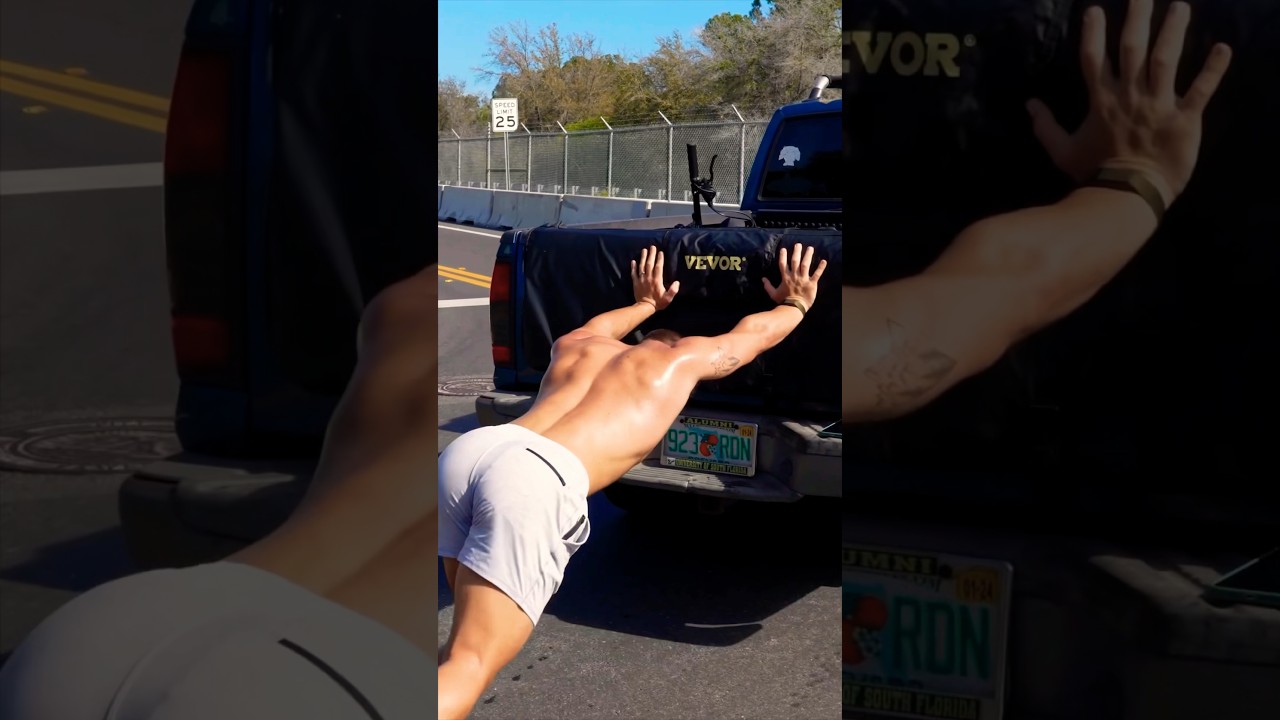 Pushing a TRUCK for a MILE 😫