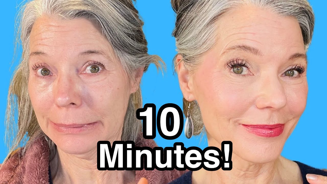 Out the door FAST | 10 MINUTES 10 PRODUCTS | Easy, Fast Natural Makeup Over 60 Beauty