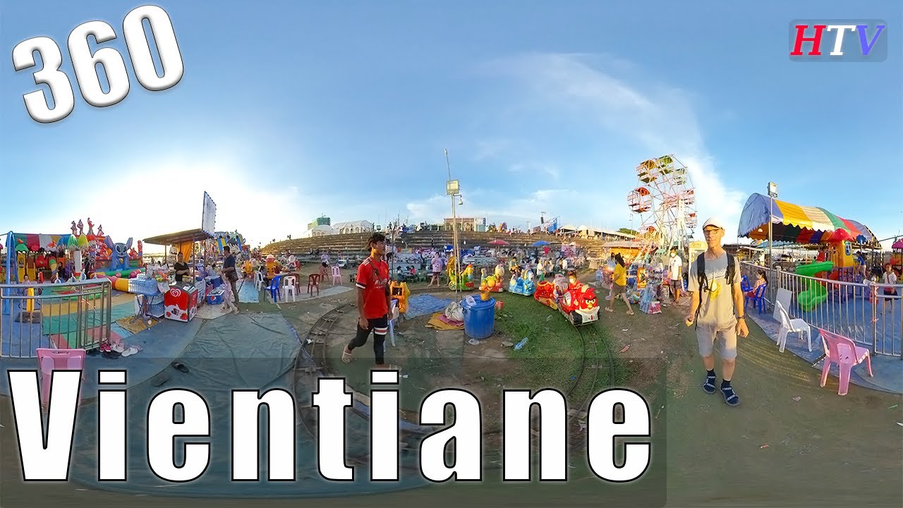 360VR Vientiane,Laos-Afternoon Walk