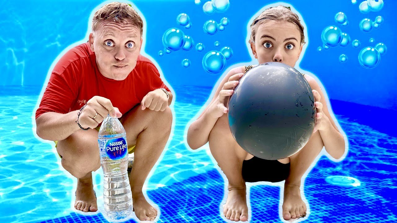 ⏰24 de ORE🌊SUB APĂ🙄PROVOCĂRI în PISCINĂ