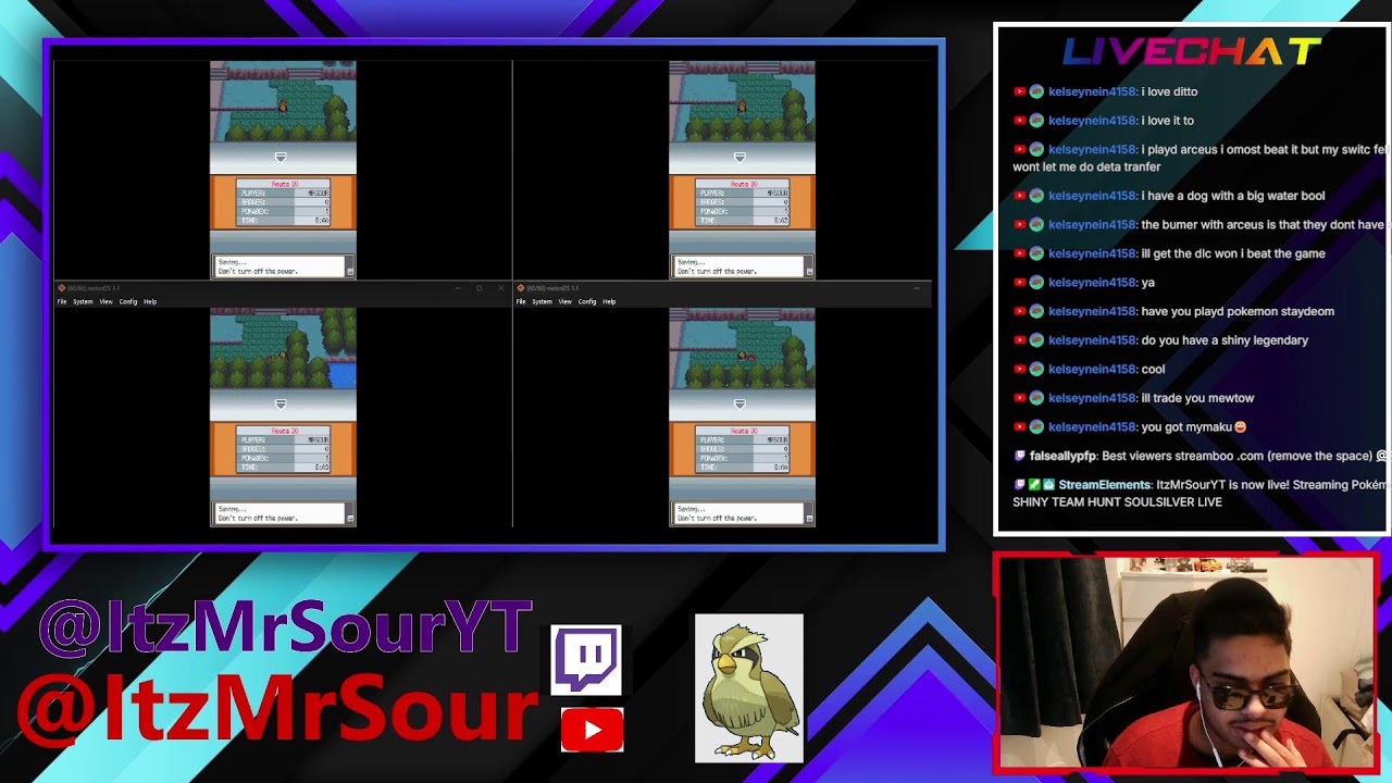 ALL SHINY TEAM HUNT SOULSILVER LIVE