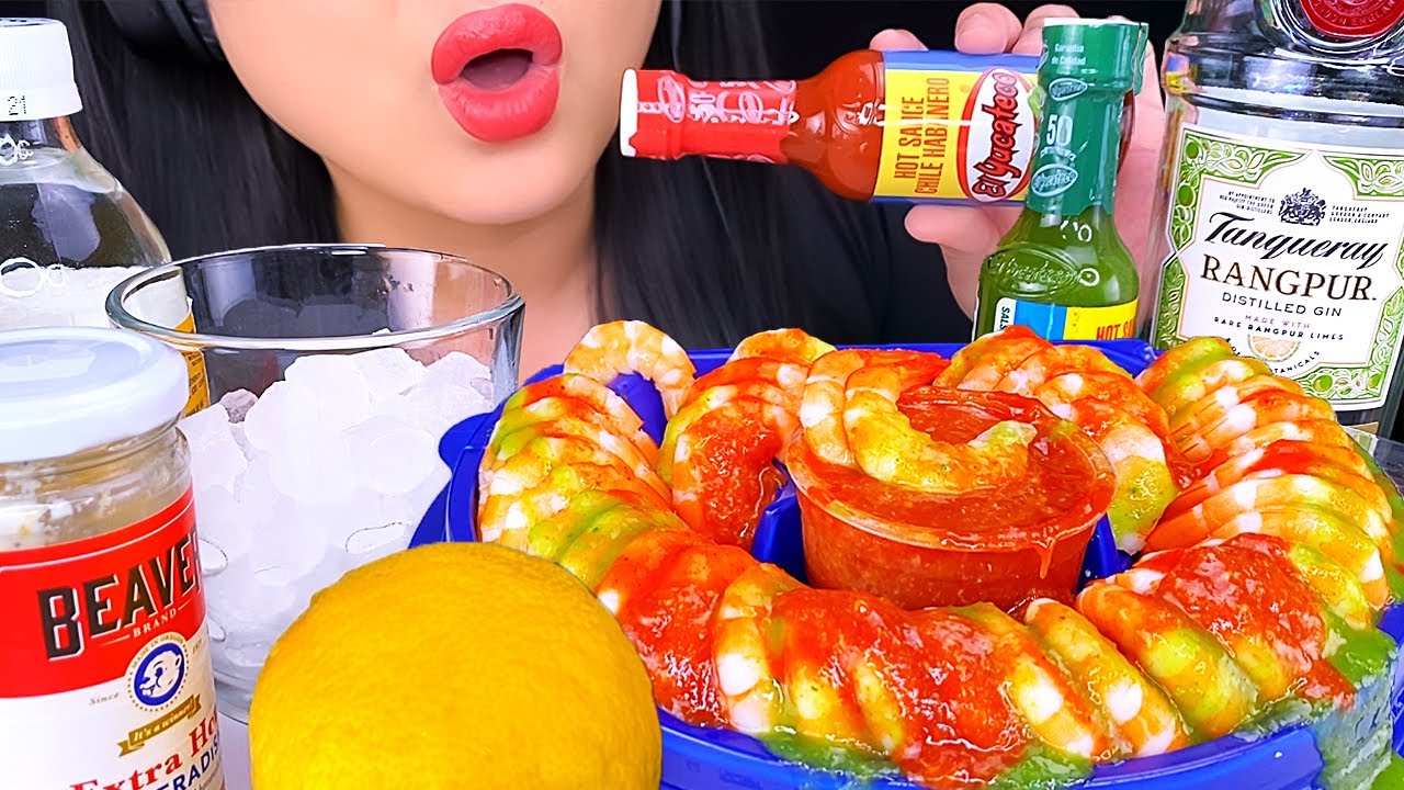 ASMR SPICY SHRIMP COCKTAIL Eating Show | Mukbang | ASMR Phan