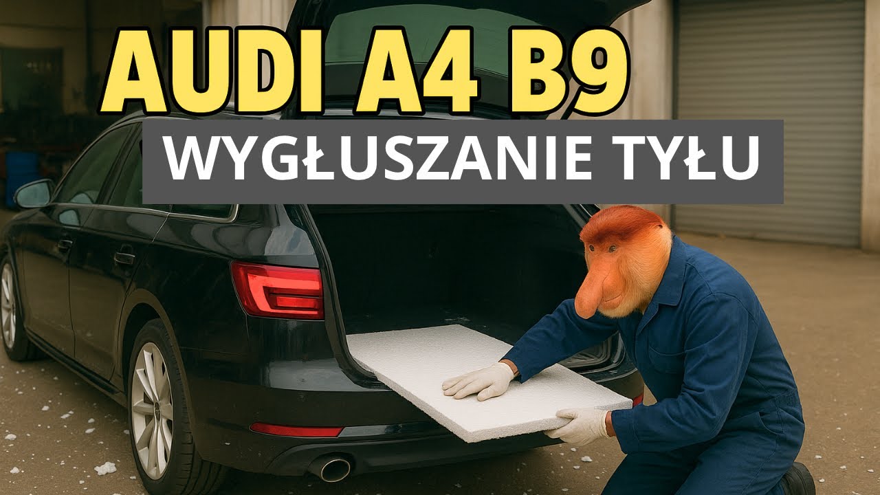 Audi A4/A5/Q5 B9 - Wygłuszanie bagażnika/Trunk soundproofing