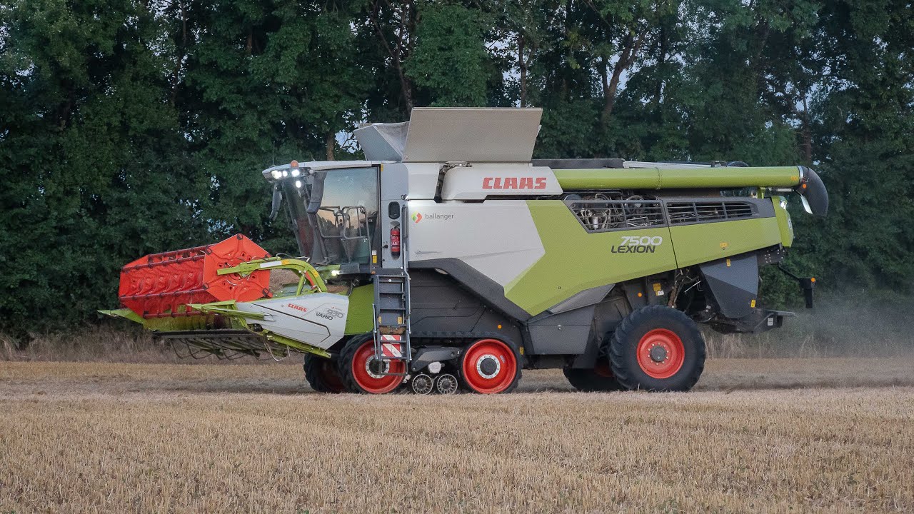 Moisson d'Orge 2025 avec une Claas Lexion 7500 en 9m30 - ETA Démereau