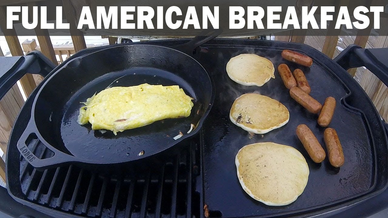 FULL AMERICAN BREAKFAST on the Weber Q Grill and Griddle