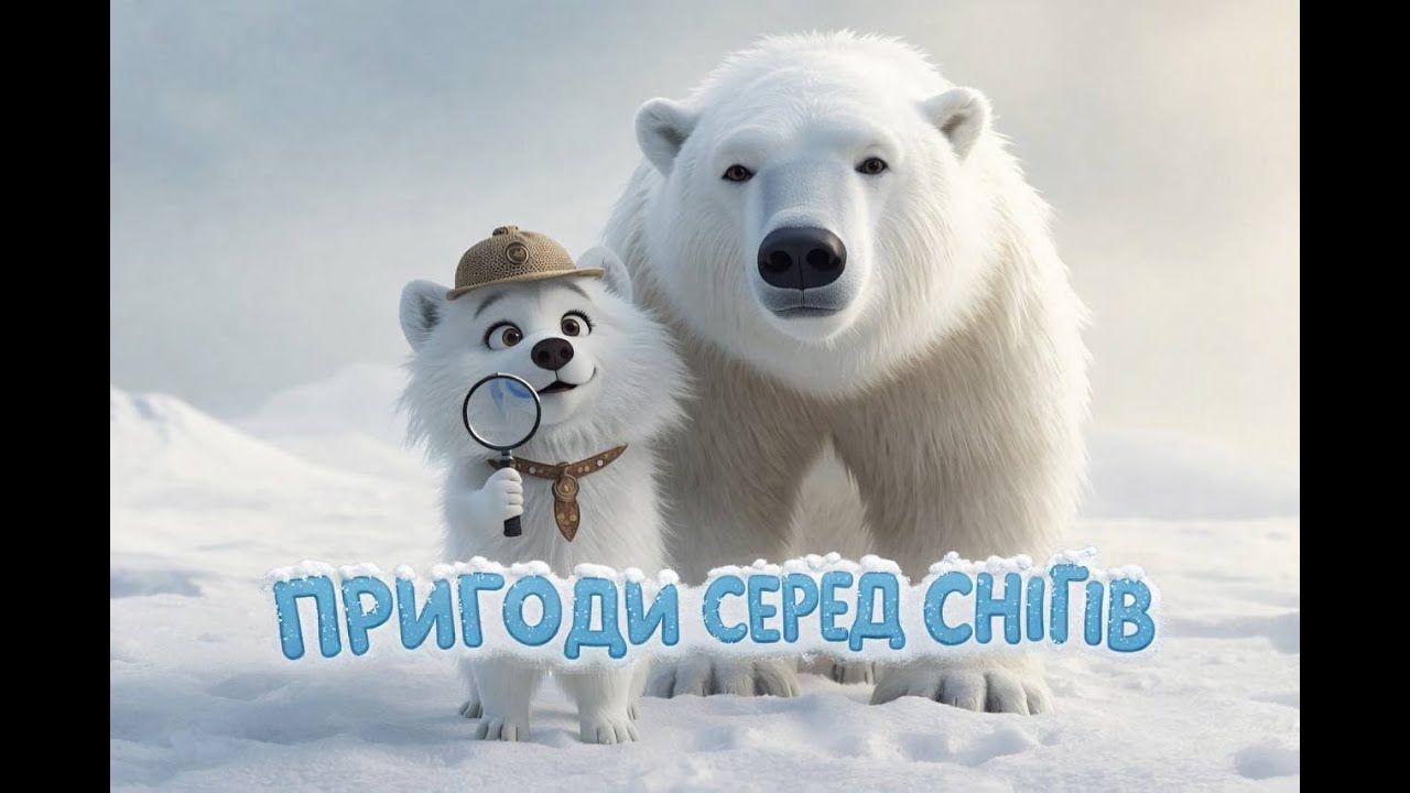 Пес Пломбiр та його друг Ведмедь Нордi йдуть на пошуки пiвнiчного сяйва!