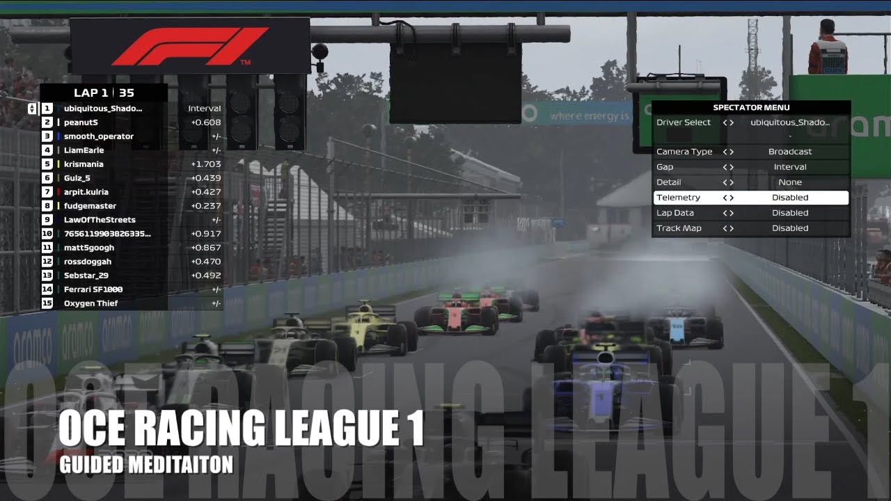 OCE RACING LEAGUE 1 (GUIDED MEDITATION) (Canada, Australia, Austria, Spain) - CONNIE SENESE