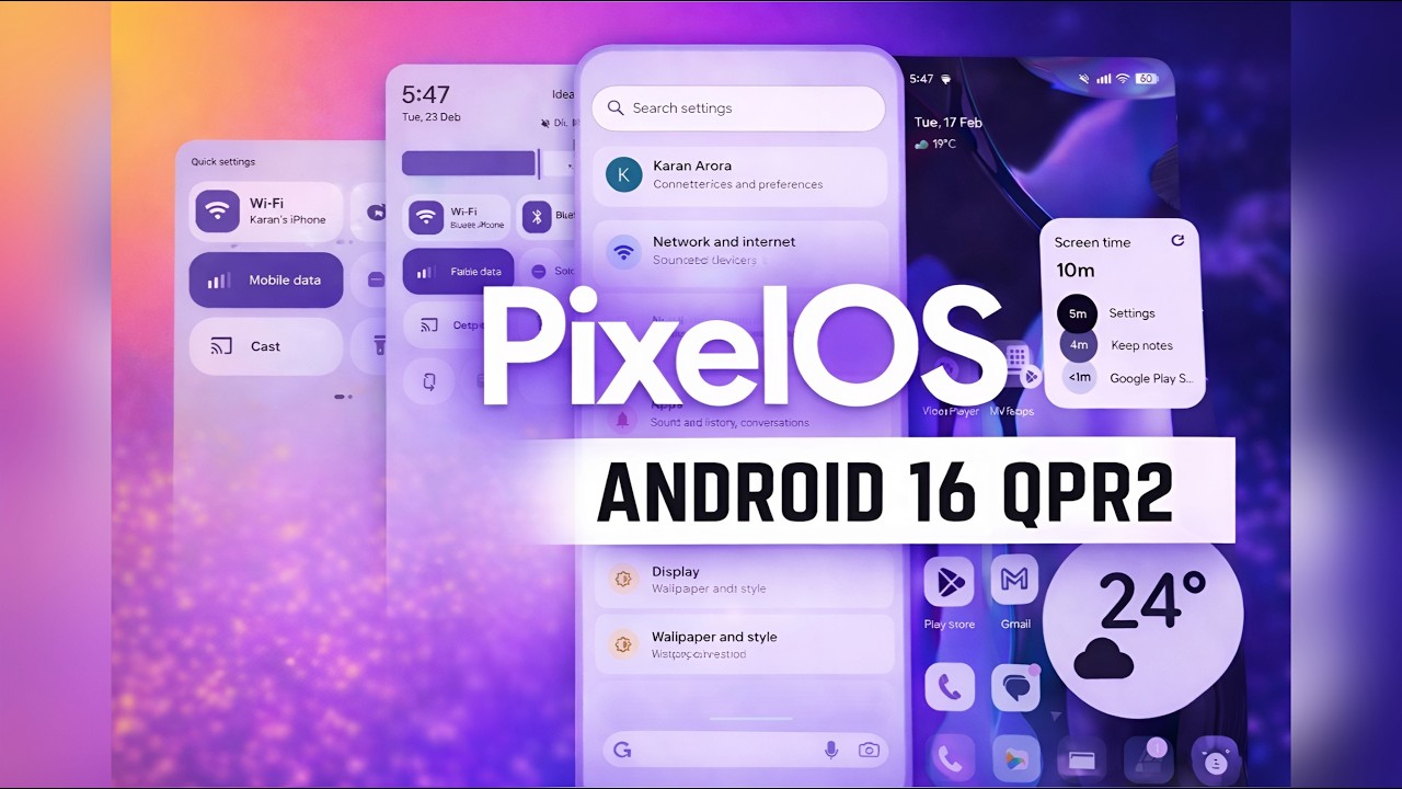 Вышла PixelOS Android 16 QPR2: обновлена ​​минималистичная прошивка Pixel 🔥🔥