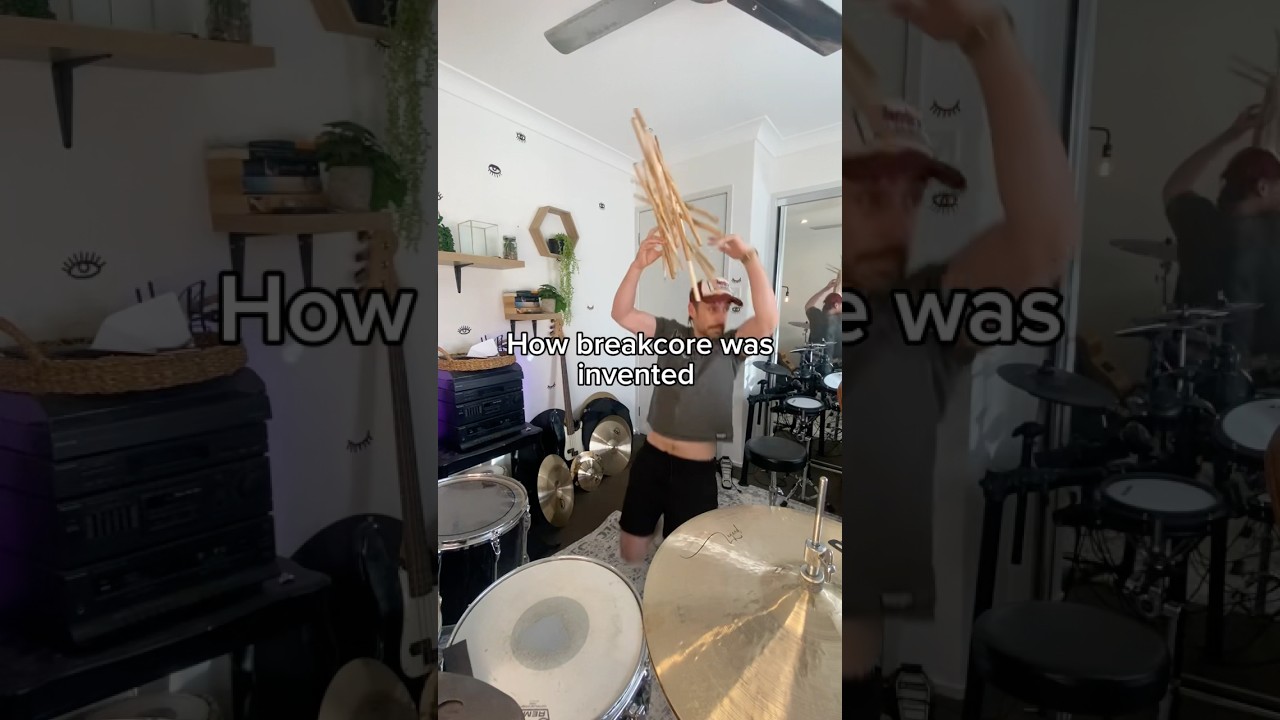 How breakcore was invented #drums #drummers #breakcore #zelda
