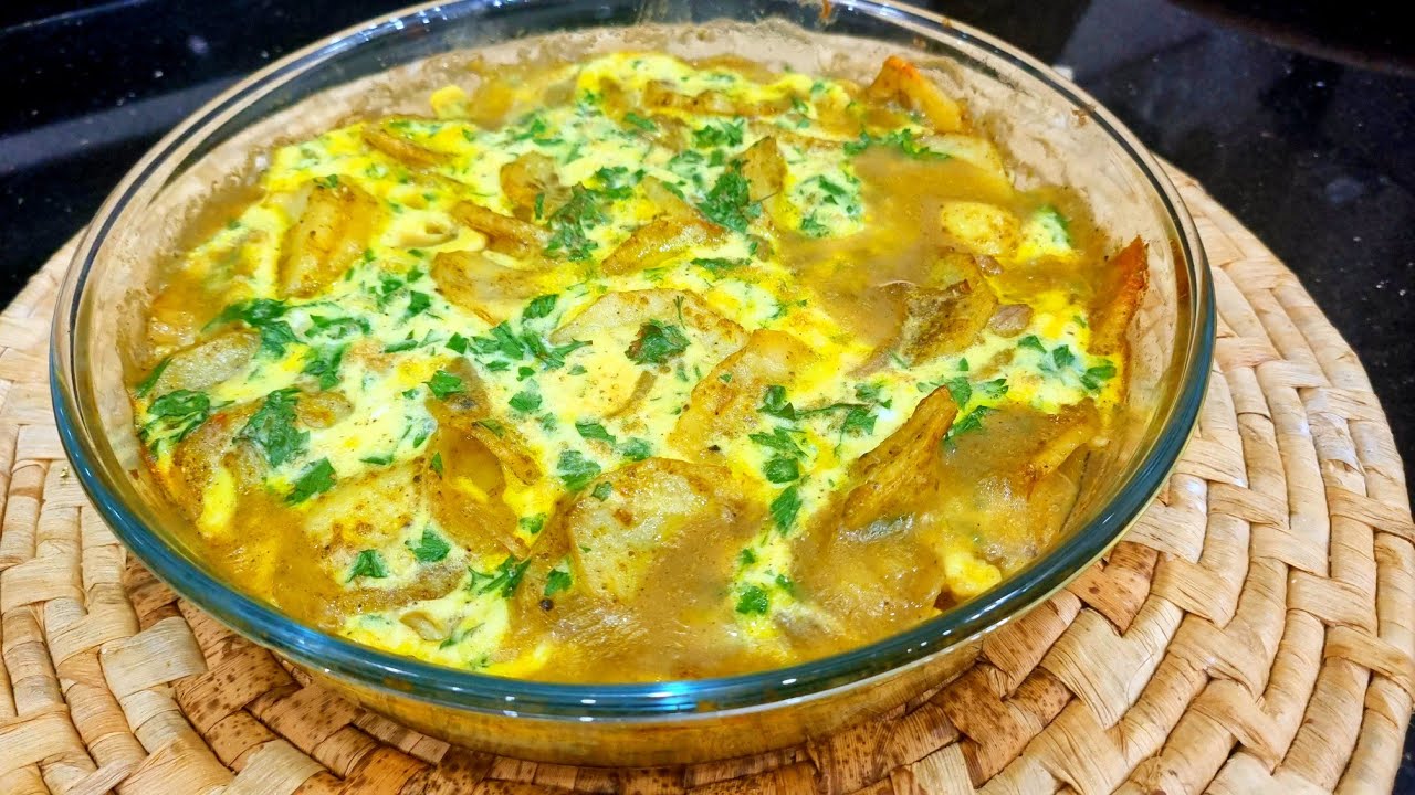 مطبخ ام وليد / بطاطا في الفرن صوص بلونش و البنة خرافية😋 بلا لحم بلا جاح 👌.