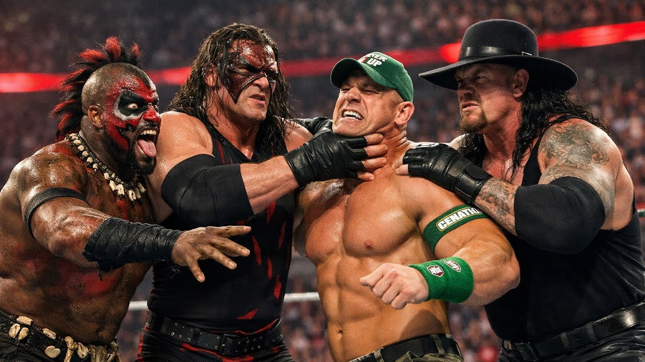 WWE Hell In A Cell Match Undertaker Vs Boogeyman Vs John Cena Vs Kane 
