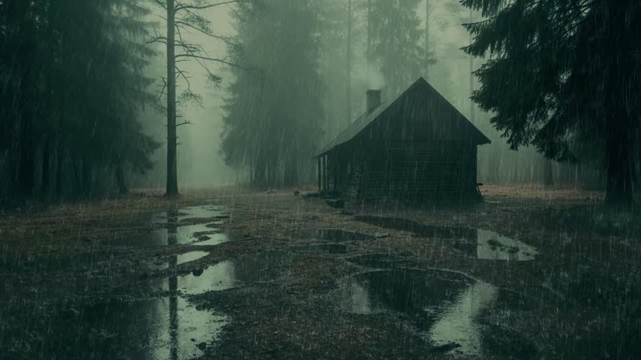 Relaxing Cabin Rain Sounds 🌧️ Rainy Ambience for Restful Sleep, Mental Clarity and Stress Release