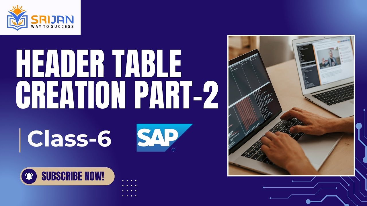 6. Создание заголовочной таблицы | Освоение SAP ABAP — от основ до продвинутого уровня | Урок 6 |...