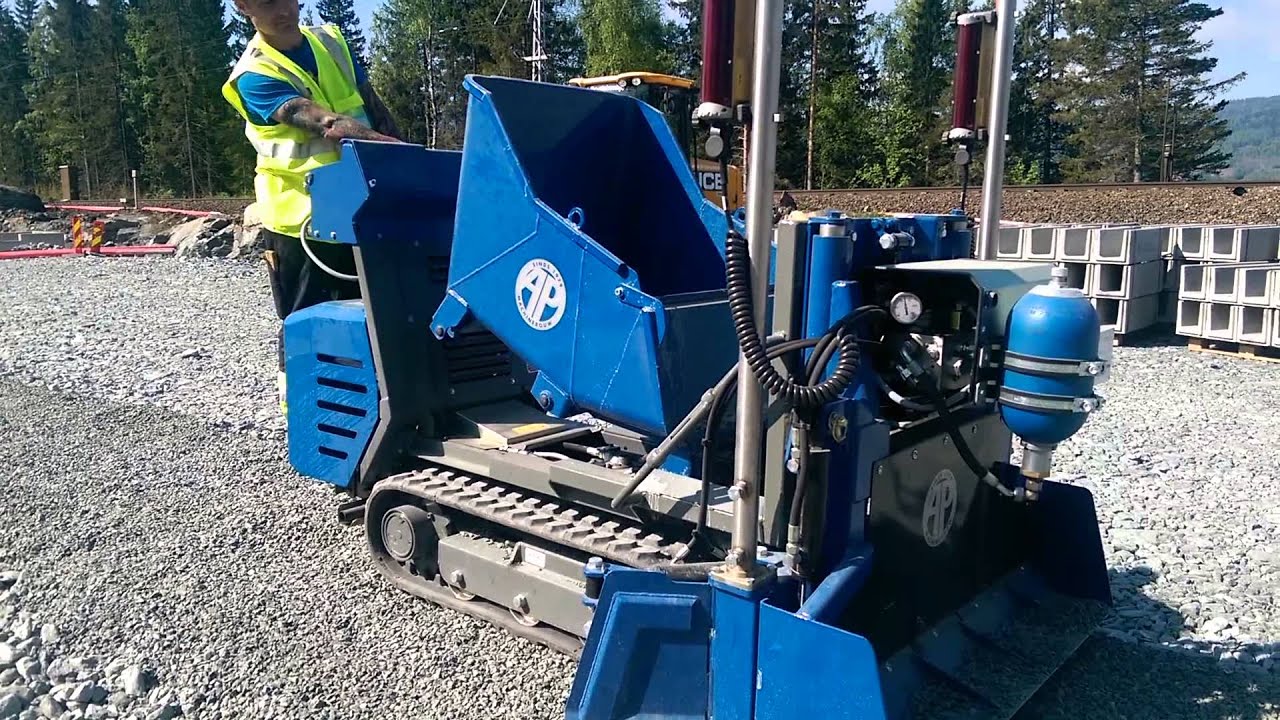 AP planeringsutstyr, Mini-Leveller, i jernbaneprosjekt