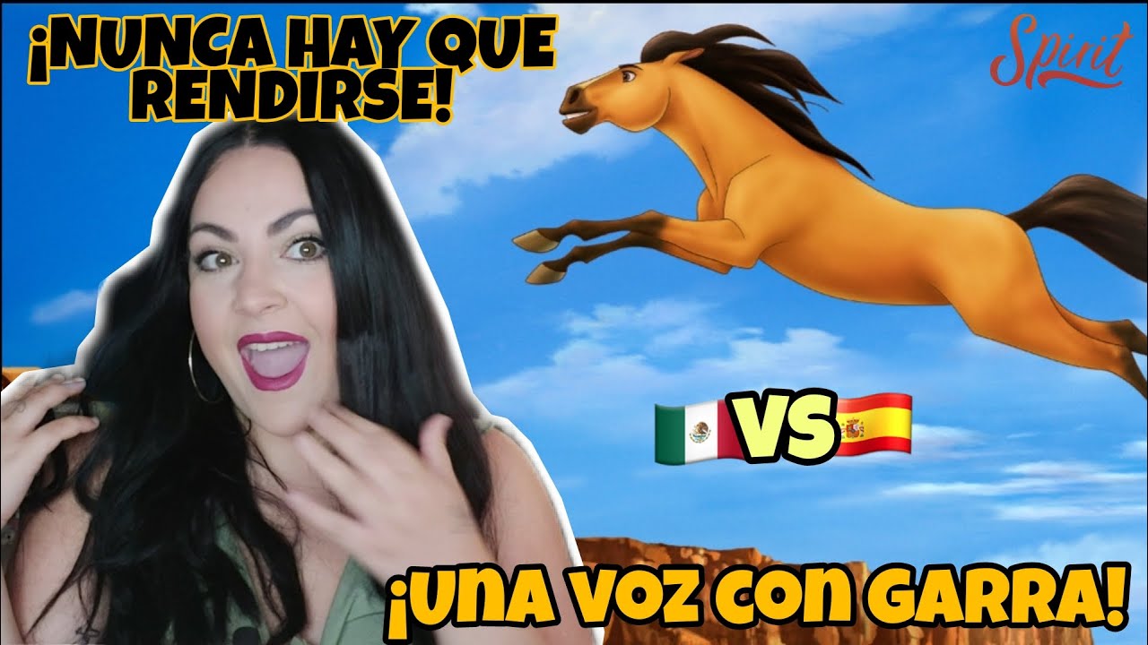Española reaccionando a NO ME RENDIRÉ - SPIRIT | doblaje CASTELLANO vs LATINO