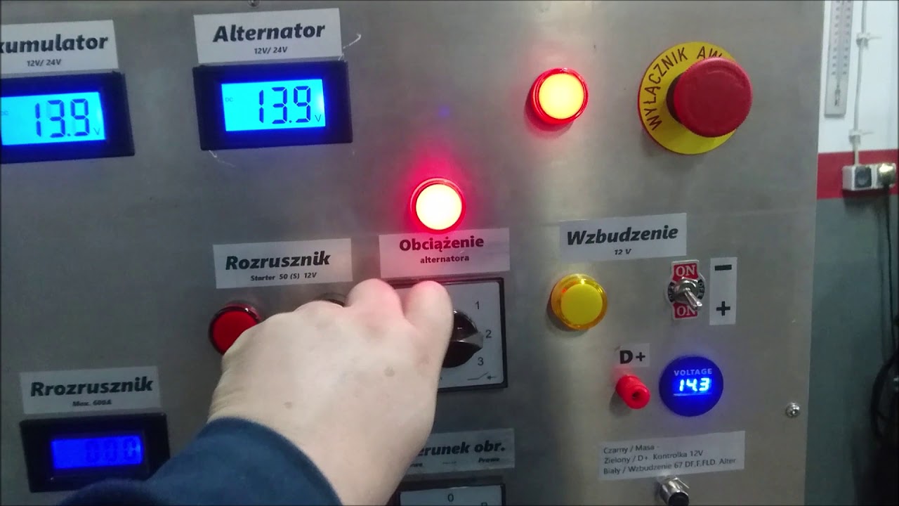 Stół probierczy, stanowisko do testowania alternatora i rozrusznika nr 2