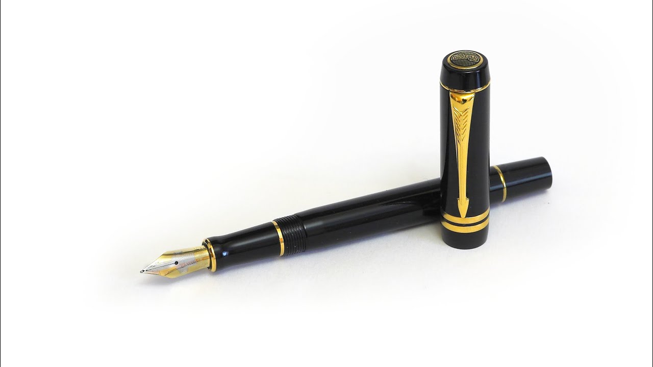 Обзор перьевой ручки Parker Duofold International (MkII) Classic Black GT