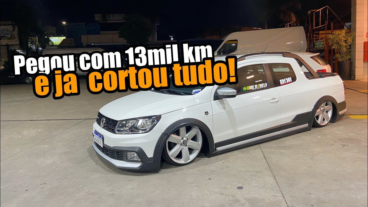 SAVEIRO CROSS G7 SUSPENSÃO A AR / COMPROU E JÁ MANDOU BAIXAR!