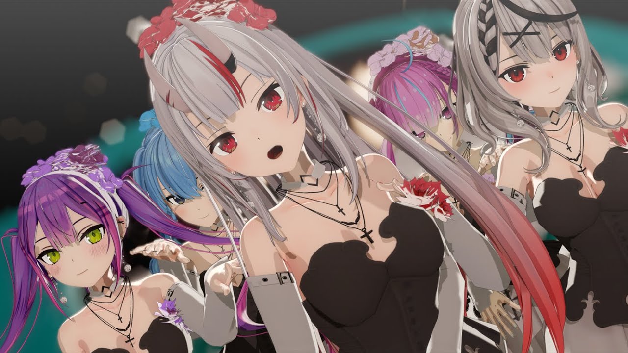【Hololive/ホロライブ】ホロメン5人で #Feel My Rhythm #MMD #Red Velvet