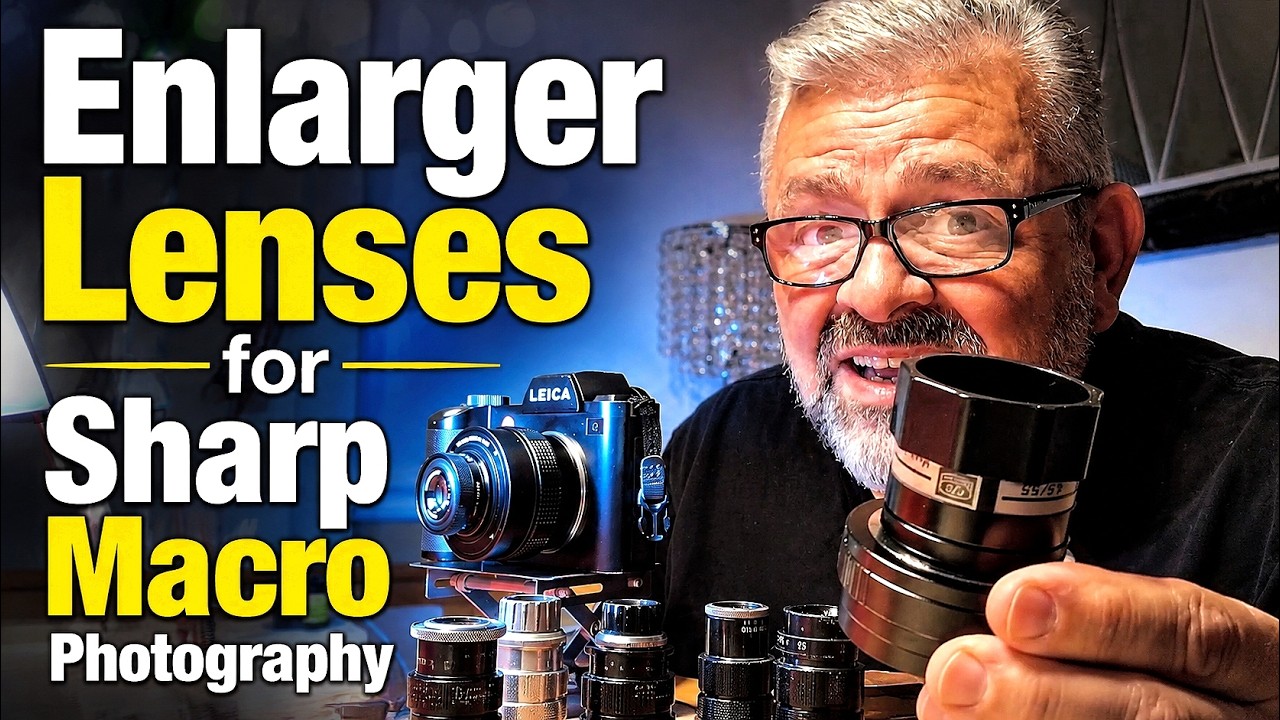 Sharpest Macro Lens is an ENLARGER Lens 7 Different lenses compared $7 to $30 Leica SL Class 373