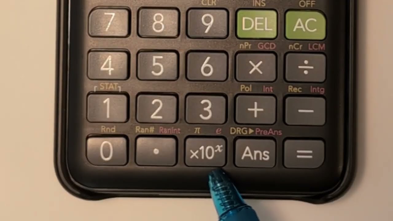 CASIO fx-300ES PLUS calculator - fraction to decimal, exponents, scientific notation with sig figs