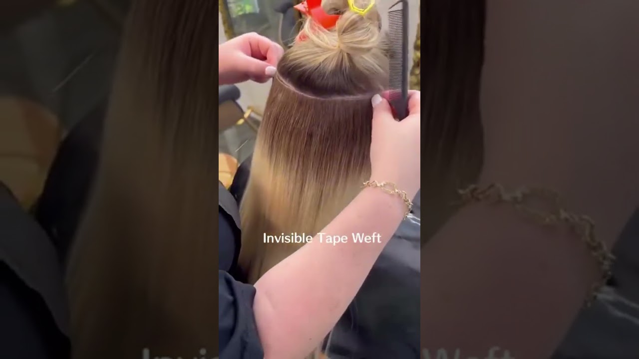 Invisible Tape Weft Extensions: Flawless Install & Style!