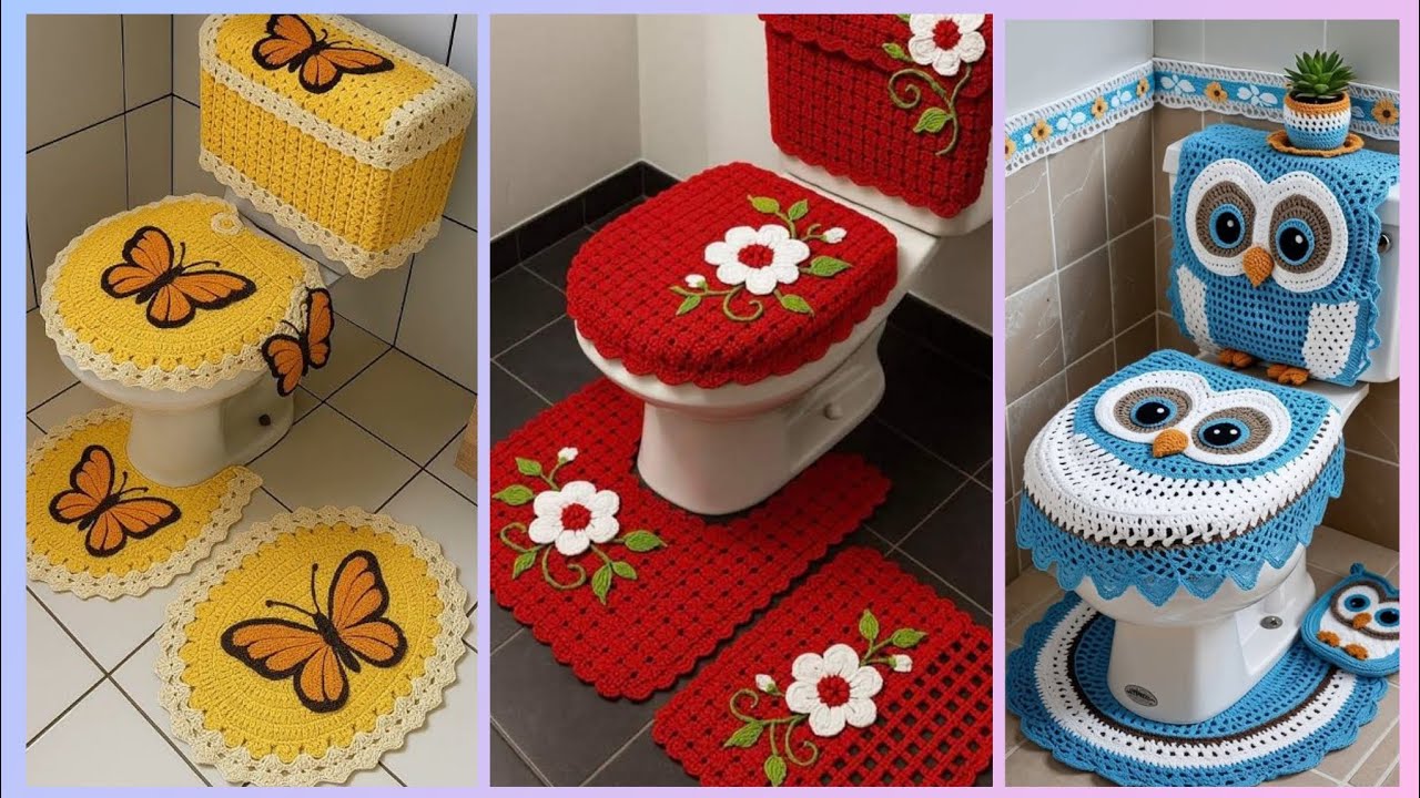 Beautiful Handmade CROCHET BathroomSet Designs You Will Love