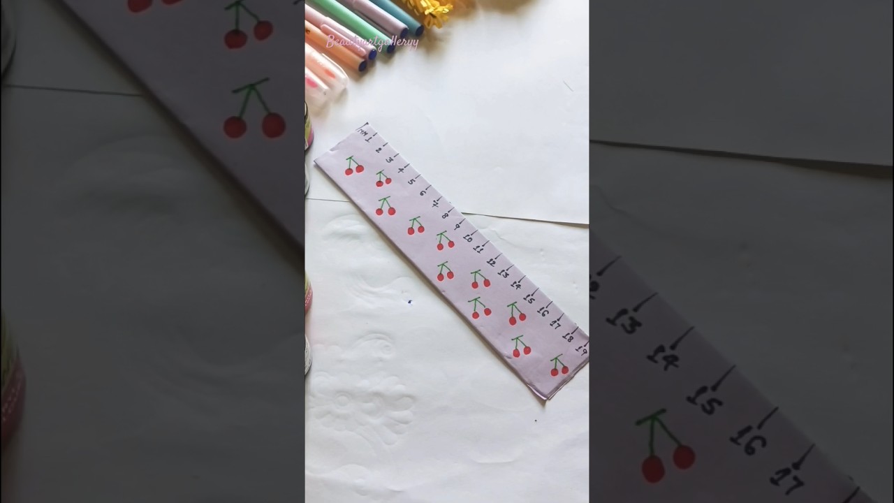 Diy Cardboard scale 🍒 #shorts #youtubeshorts #craft #diycraft #diy