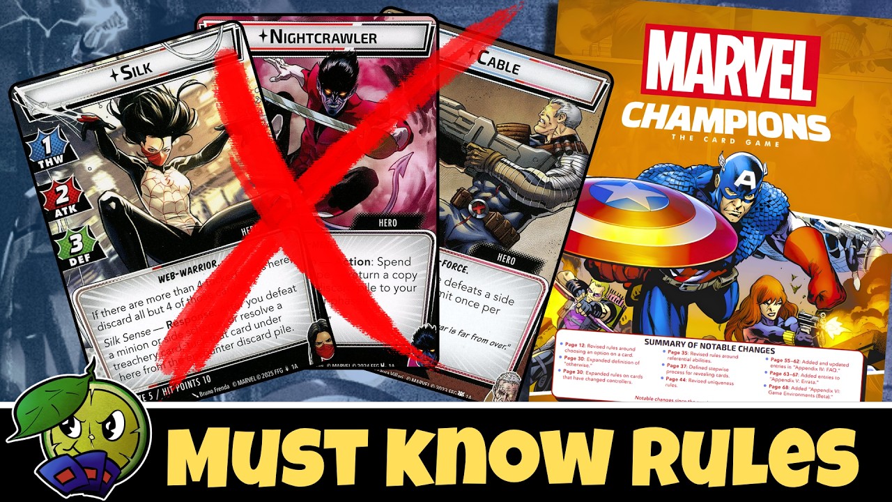 Правила, которые следует знать ПЕРЕД покупкой дополнений к Marvel Champions.