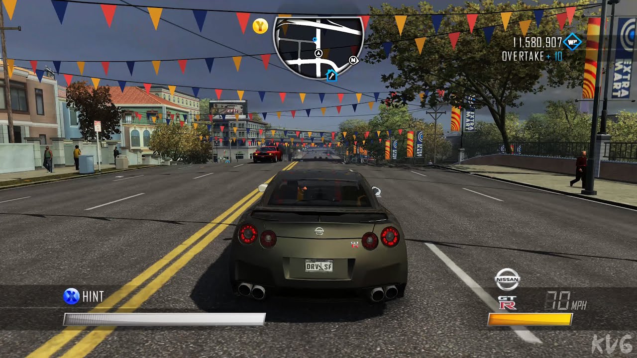 Driver San Francisco - Nissan GT-R - Open World Free Roam Gameplay (PC UHD) [4K60FPS]