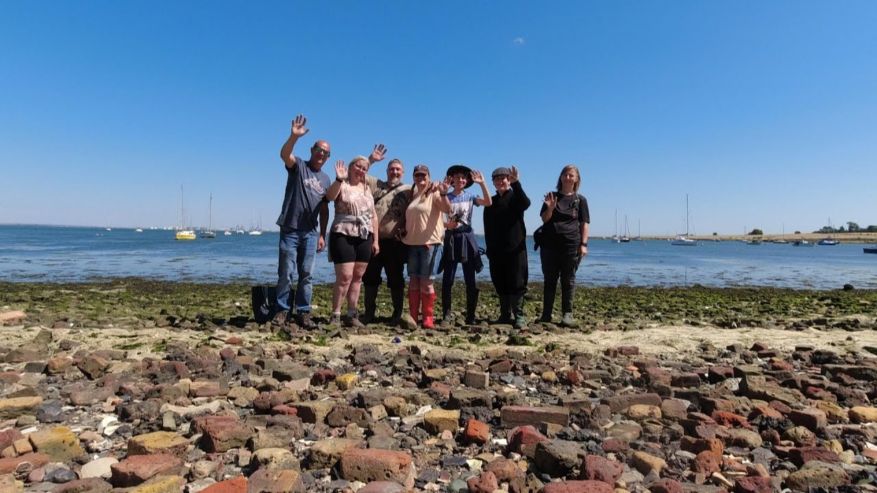 Mudlarking The River Medway With Fellow Mudlarker Friends