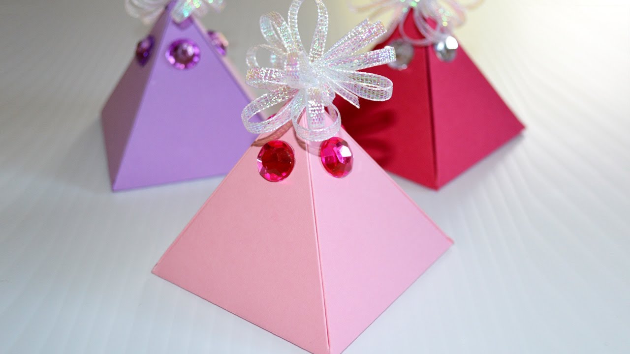 How to Make a Gift Box - DIY Pyramid Box EASY