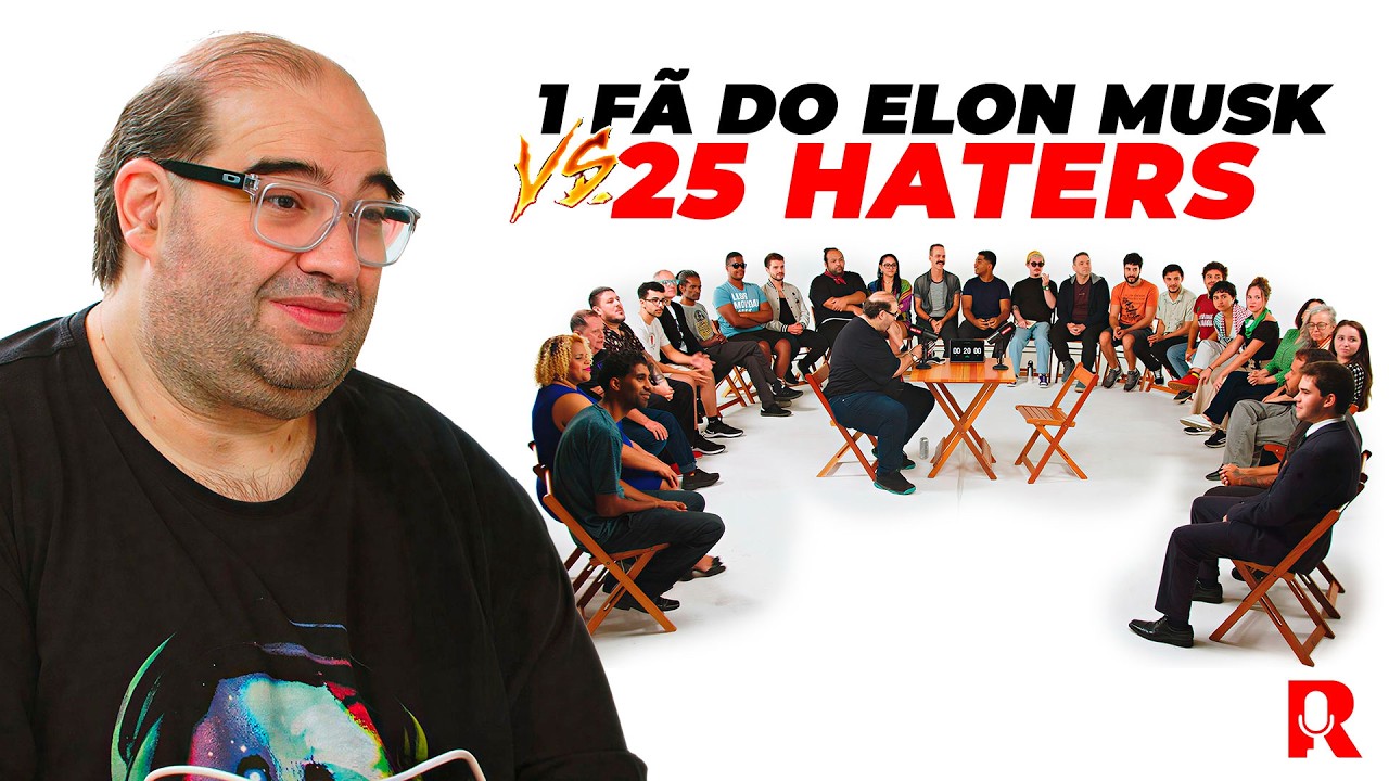 1 FÃ DO ELON MUSK X 25 HATERS | FT. SÉRGIO SACANI