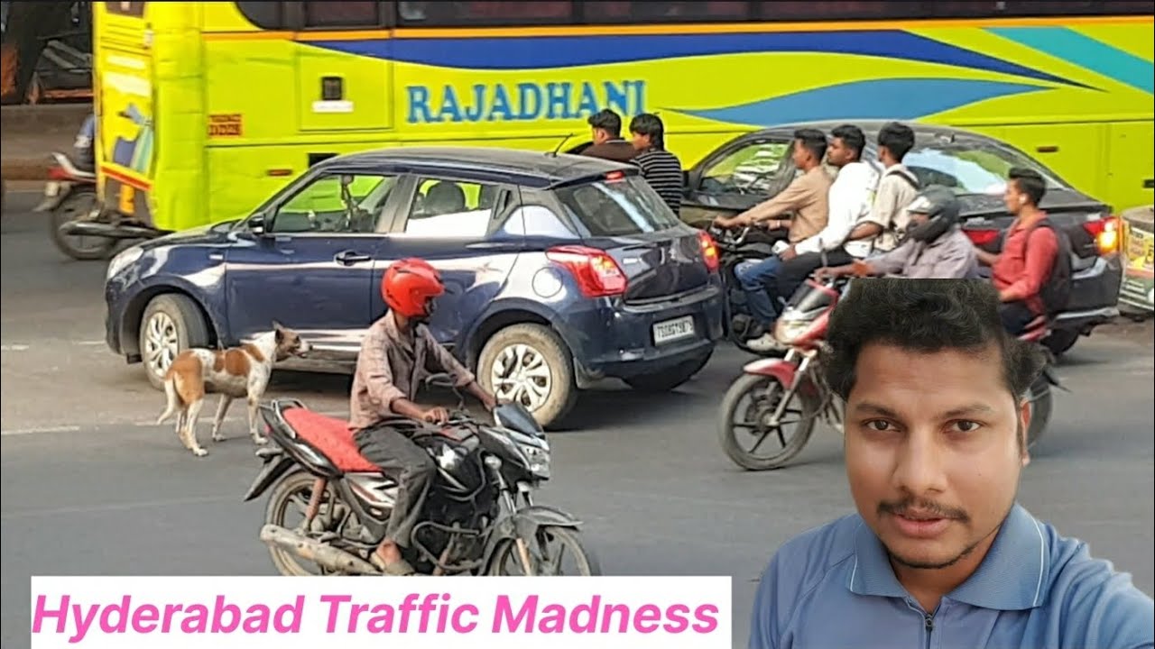 Hyderabad Traffic Madness |    #hyderabad #traffic #youtube #yt #poeple 