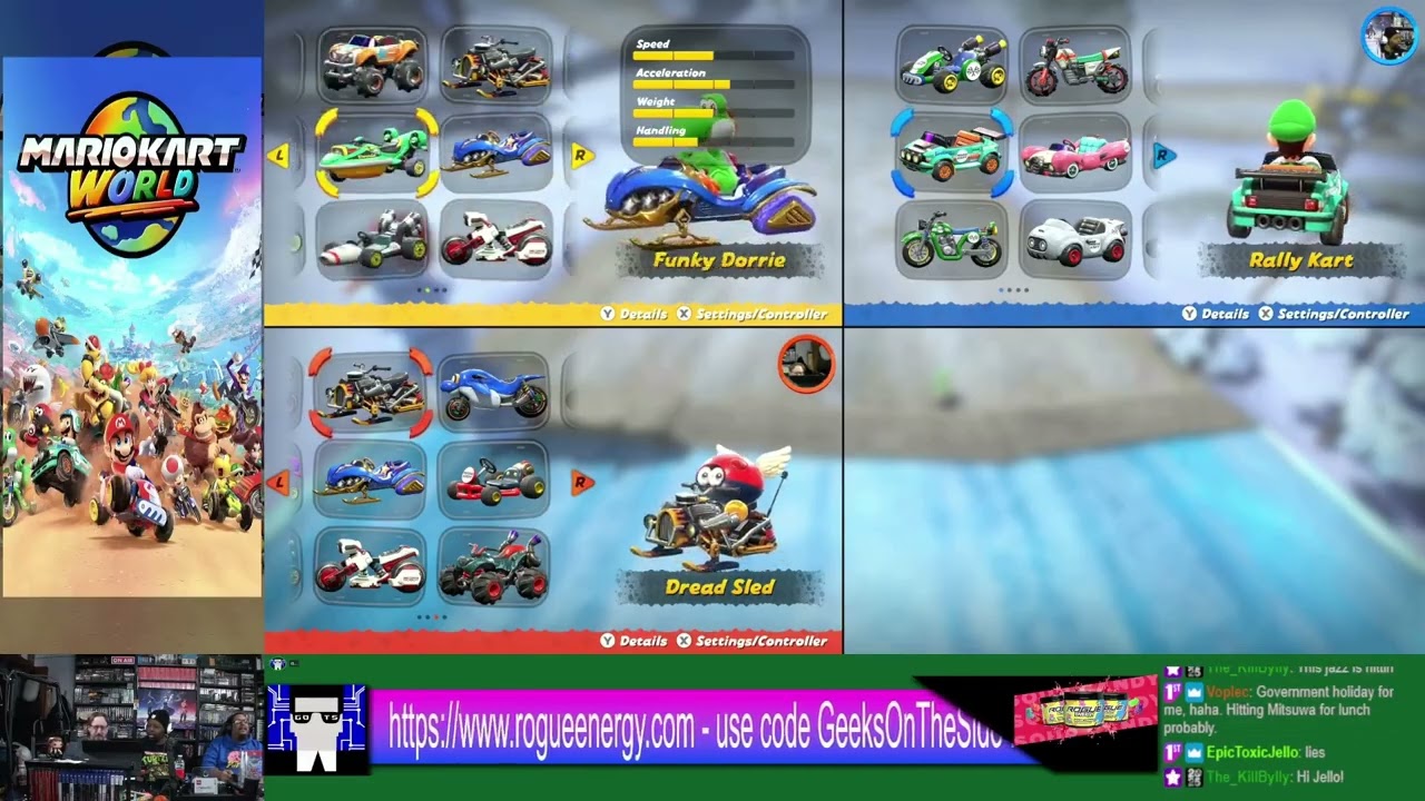 Geeks On The Side: Sunday Night Rumble: Mario Kart World
