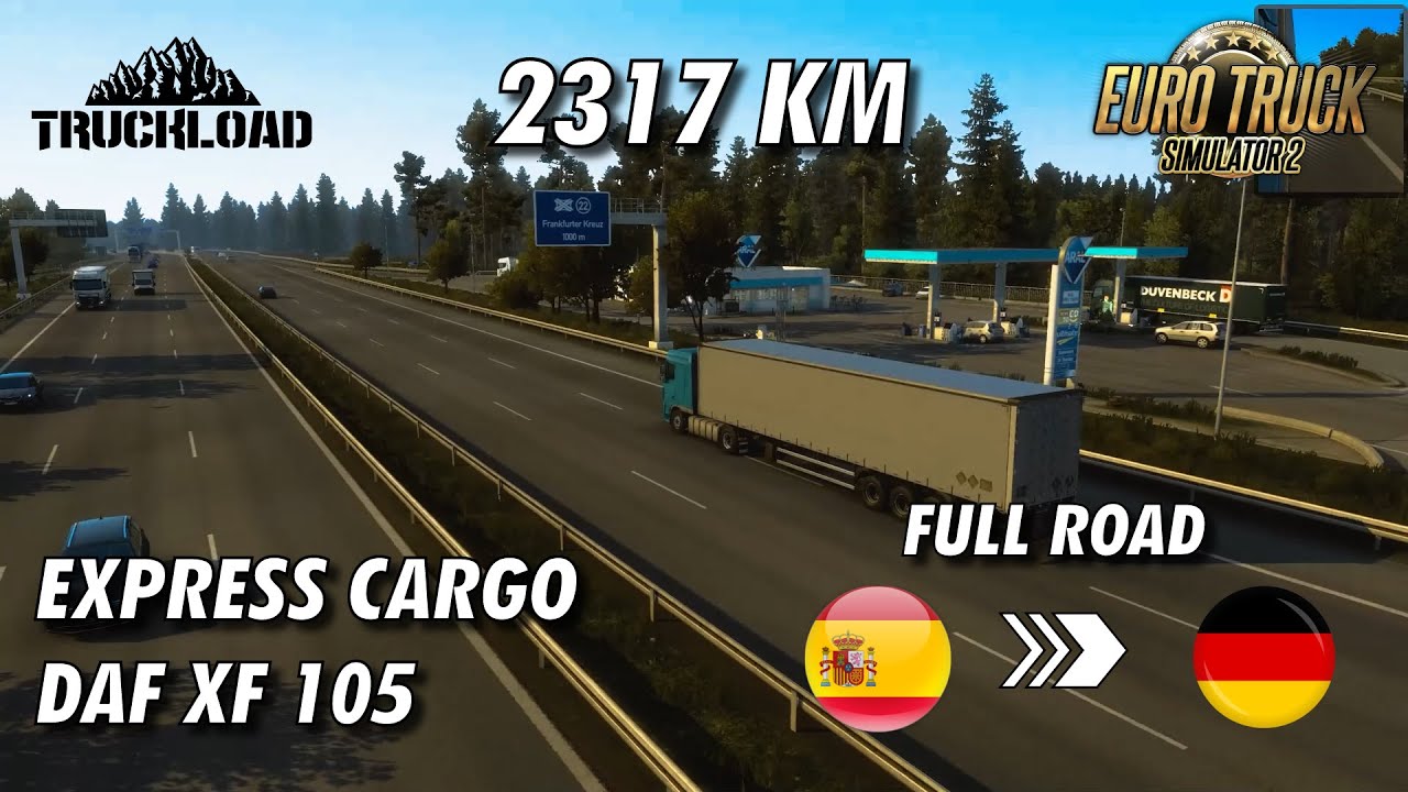 ETS 2 FULL ROAD | SPAIN TO GERMANY | EXPRESS CARGO | LOGITECH G29