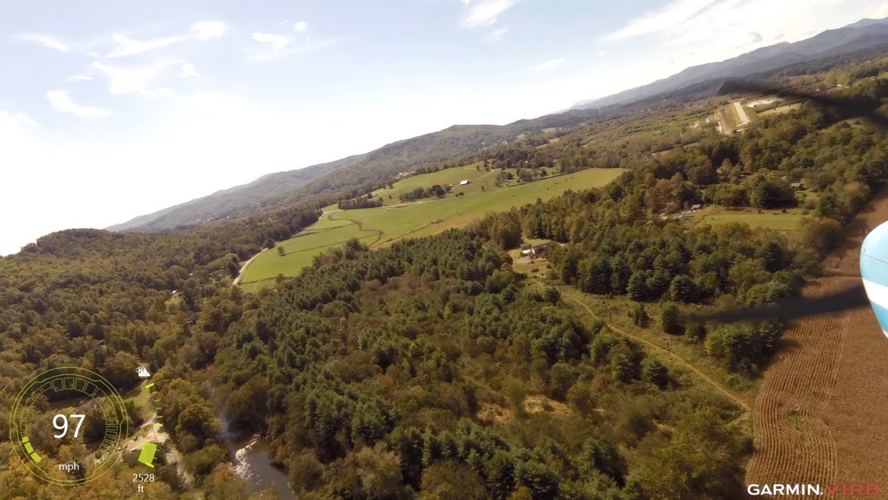 Taking off from Asheville and landing at Transylvania Community airport