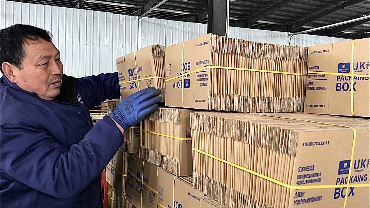 大量包裝盒的驚人製作流程，中國包裝盒工廠