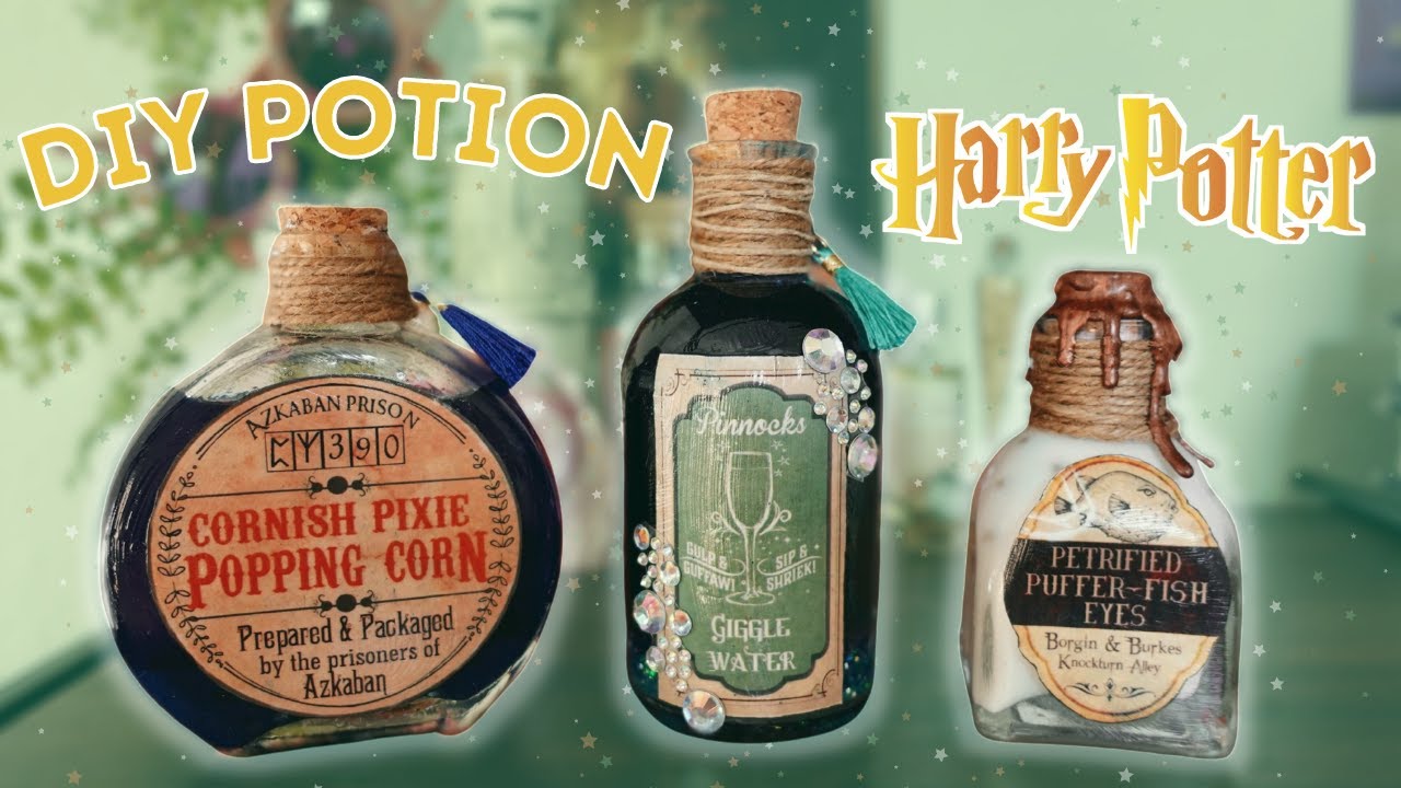 Harry Potter DIY Potion Bottles *easy*