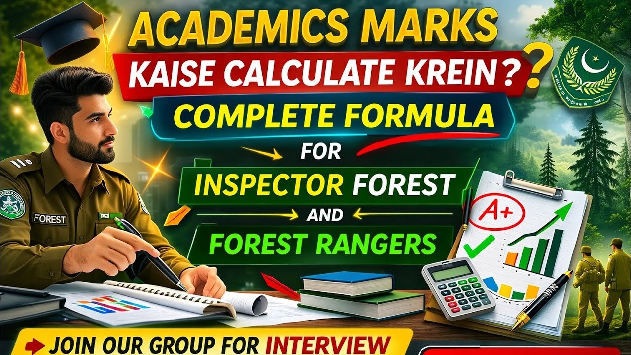 Academic Marks Calculation Forest Ranger & Inspector Forest | Merit Formula Explained Complete Guide