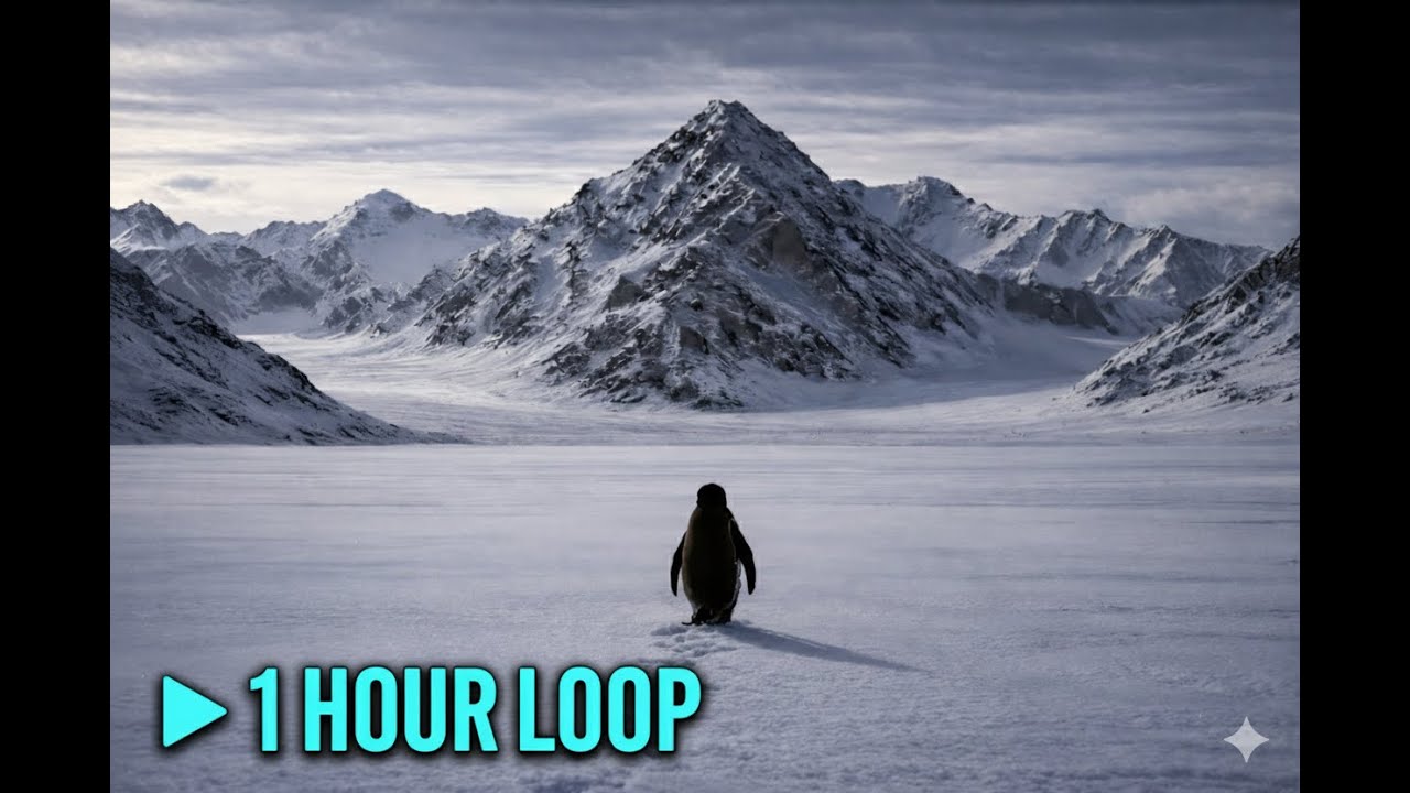 Viral Penguin 🐧 | 1 Hour Loop – L’Amour Toujours (Organ Version) GIF